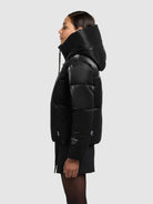 khujo-jacke-audrey-shiny-black-wattierte-damen-steppjacke-loose-fit image 5