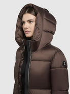 khujo-coat-nikita-dark-brown-damen-steppmantel-knielang image 7