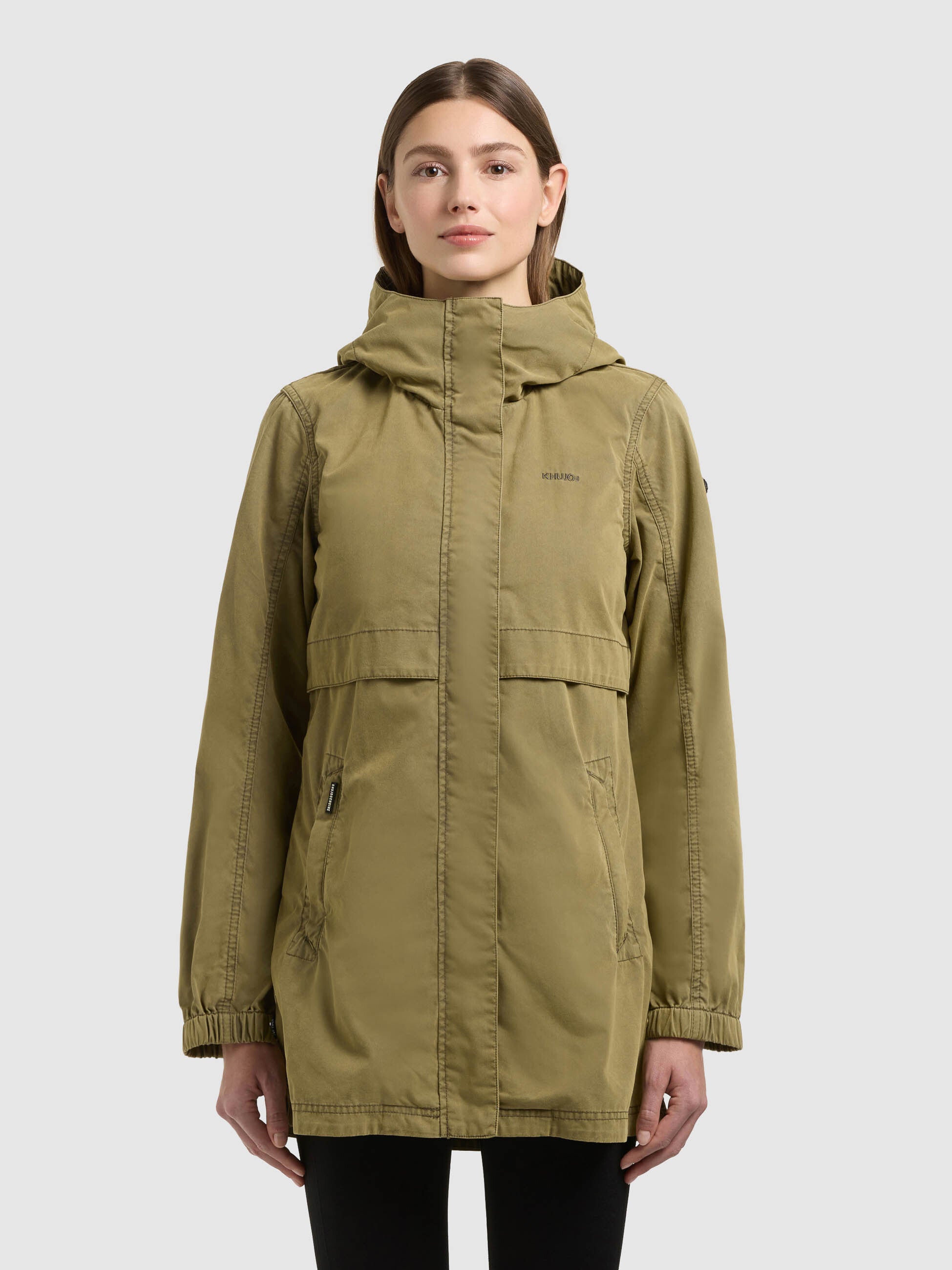 khujo-jacke-brava-damen-kapuzenjacke-in-turtle-green-slim-fit image 4