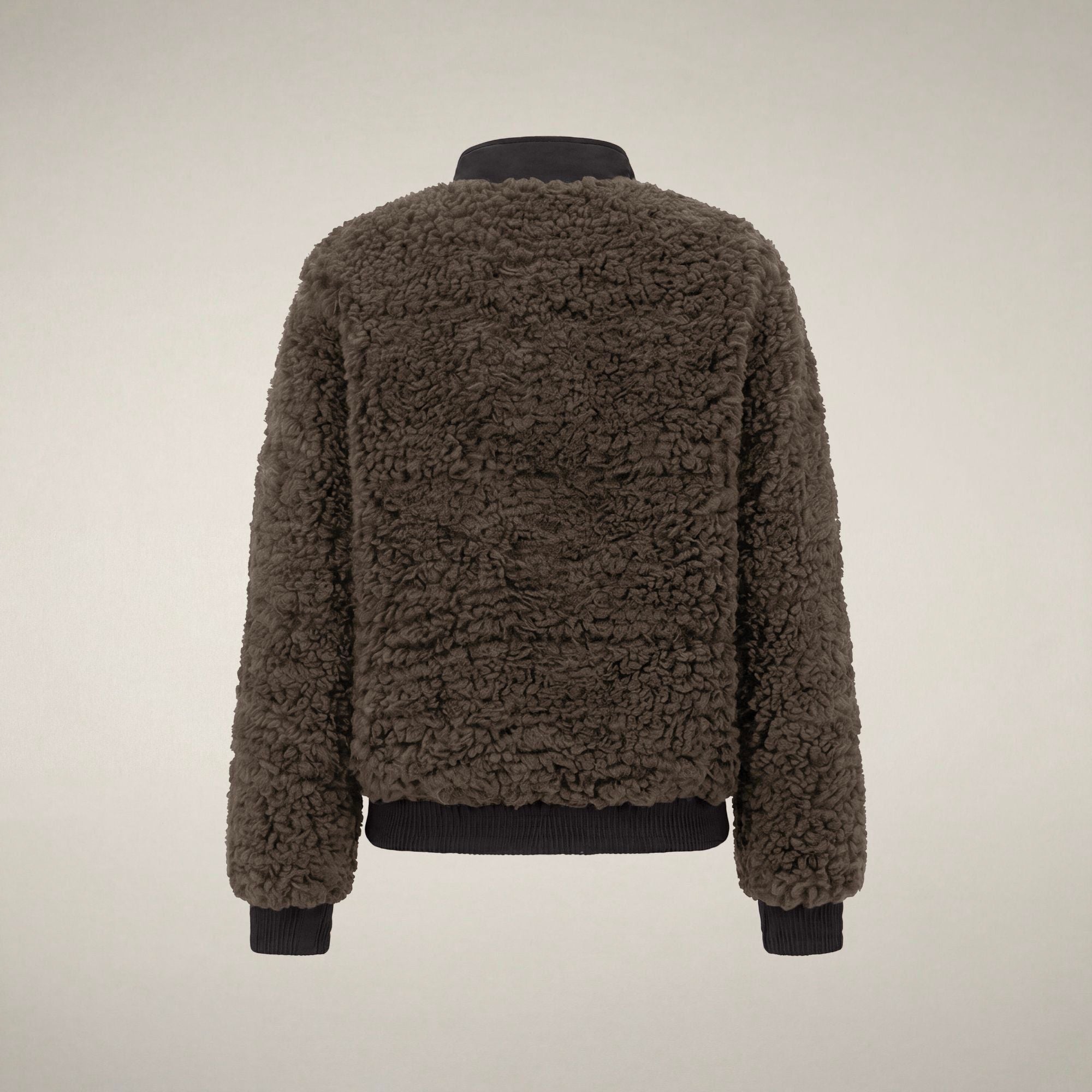 save-the-duck-valery-damen-bomber-aus-fell-marrone-terra image 4
