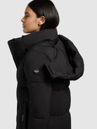 khujo-coat-rachel2-matt-black-knielanger-steppmantel-mit-kapuze-f-r-damen image 7