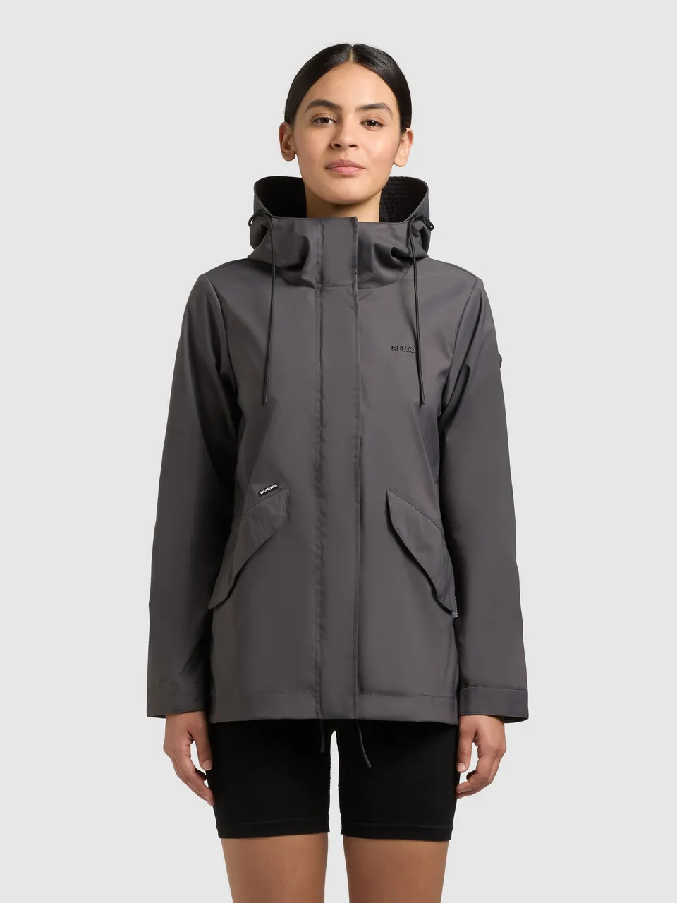 khujo-sang2-regenjacke-damen-slate-grey image 1