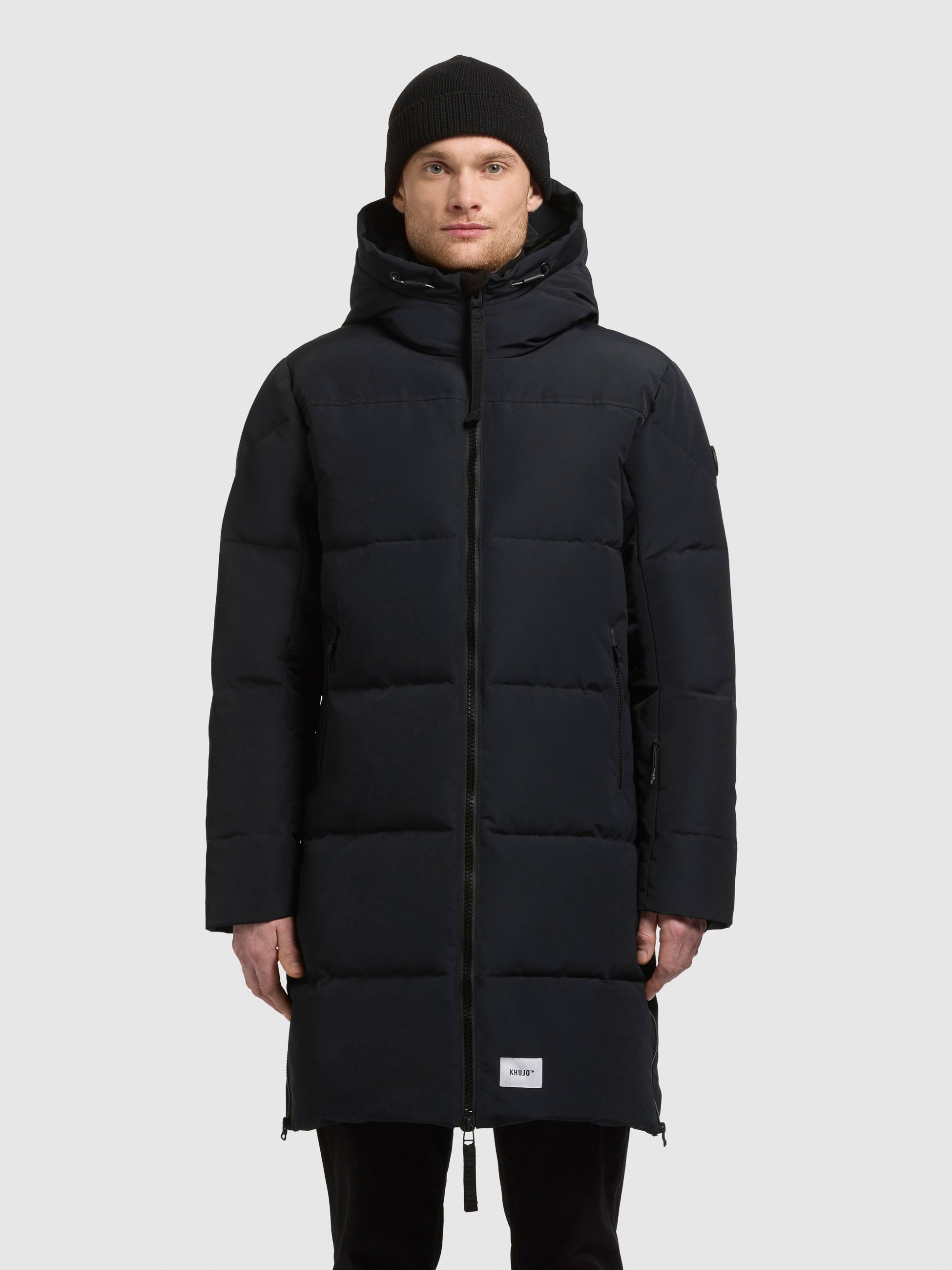 khujo-lear-steppmantel-port-blue-loose-fit-mit-kapuze image 4