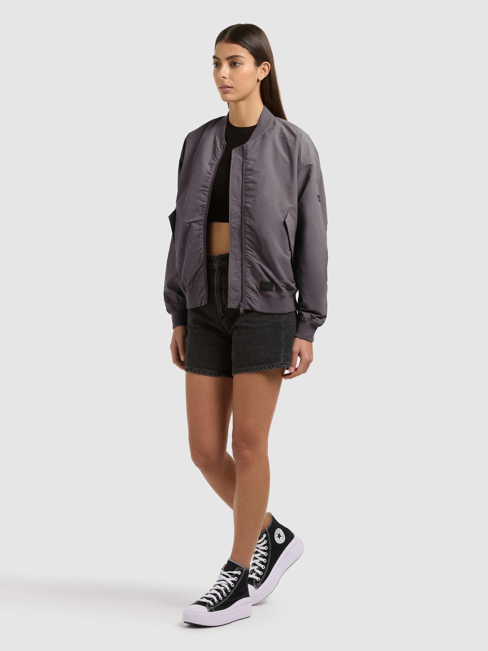 khujo-facee-damen-blouson-slate-grey-mit-tasche-h-ftlang-bomberjacke image 6
