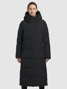 khujo-kaley-damen-coat-black-knielang-regular-fit image 4