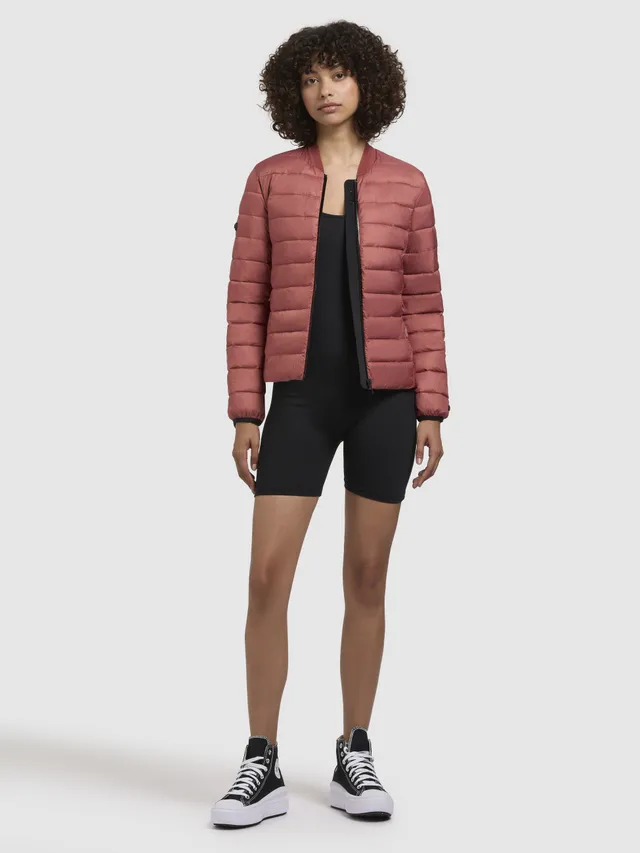 khujo-jacke-aude-rostrot-h-ftlange-damen-steppjacke-crinkle-optik image 1