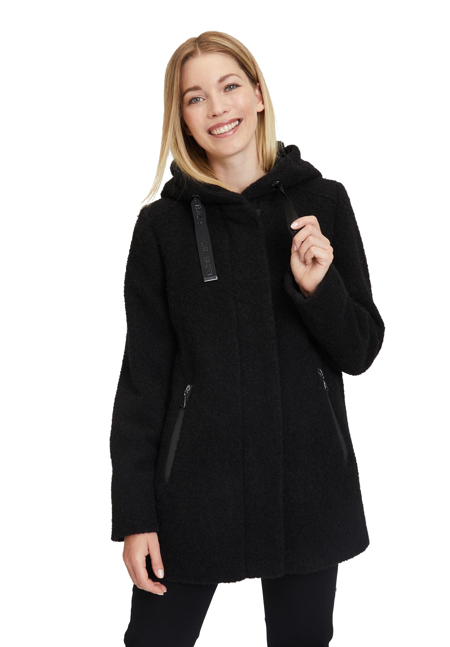gil-bret-giulia-damen-wolljacke-mit-kapuze-jet-black-9042 image 1