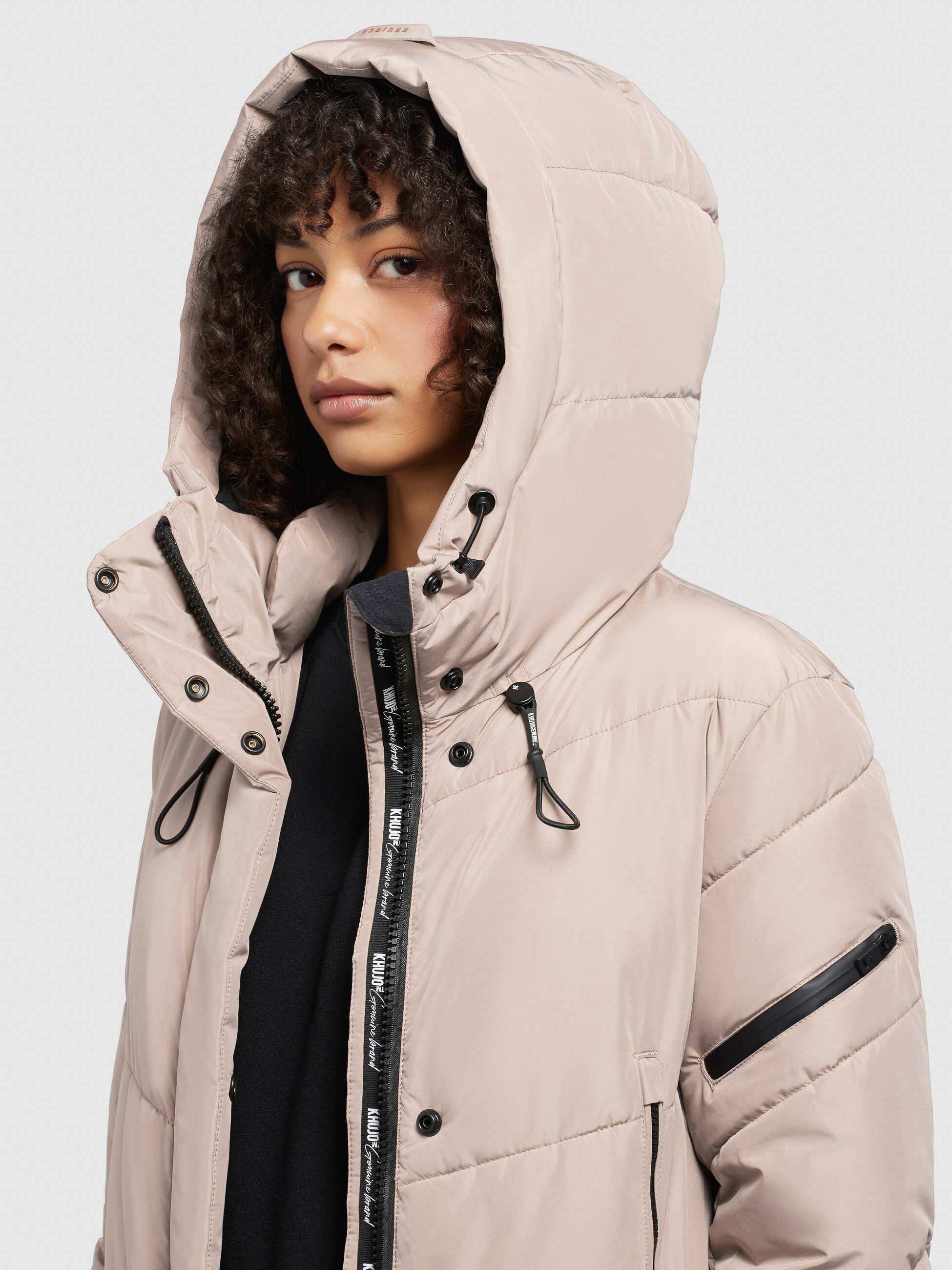 khujo-mantel-sonje5-hellbeige-langer-wattierter-damen-steppmantel image 7