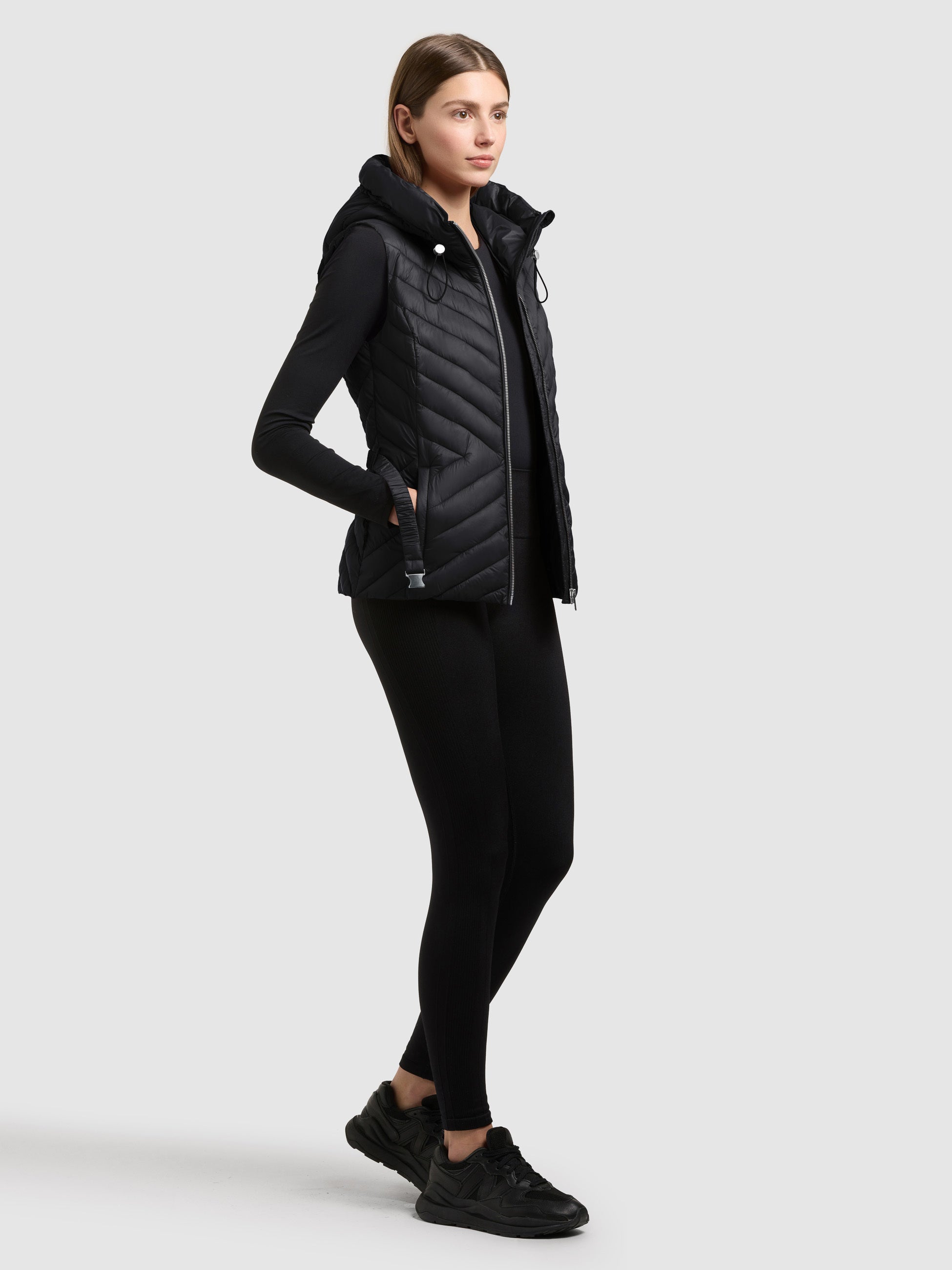 khujo-weste-demie-black-damen-steppweste-slim-fit-mit-g-rtel image 6