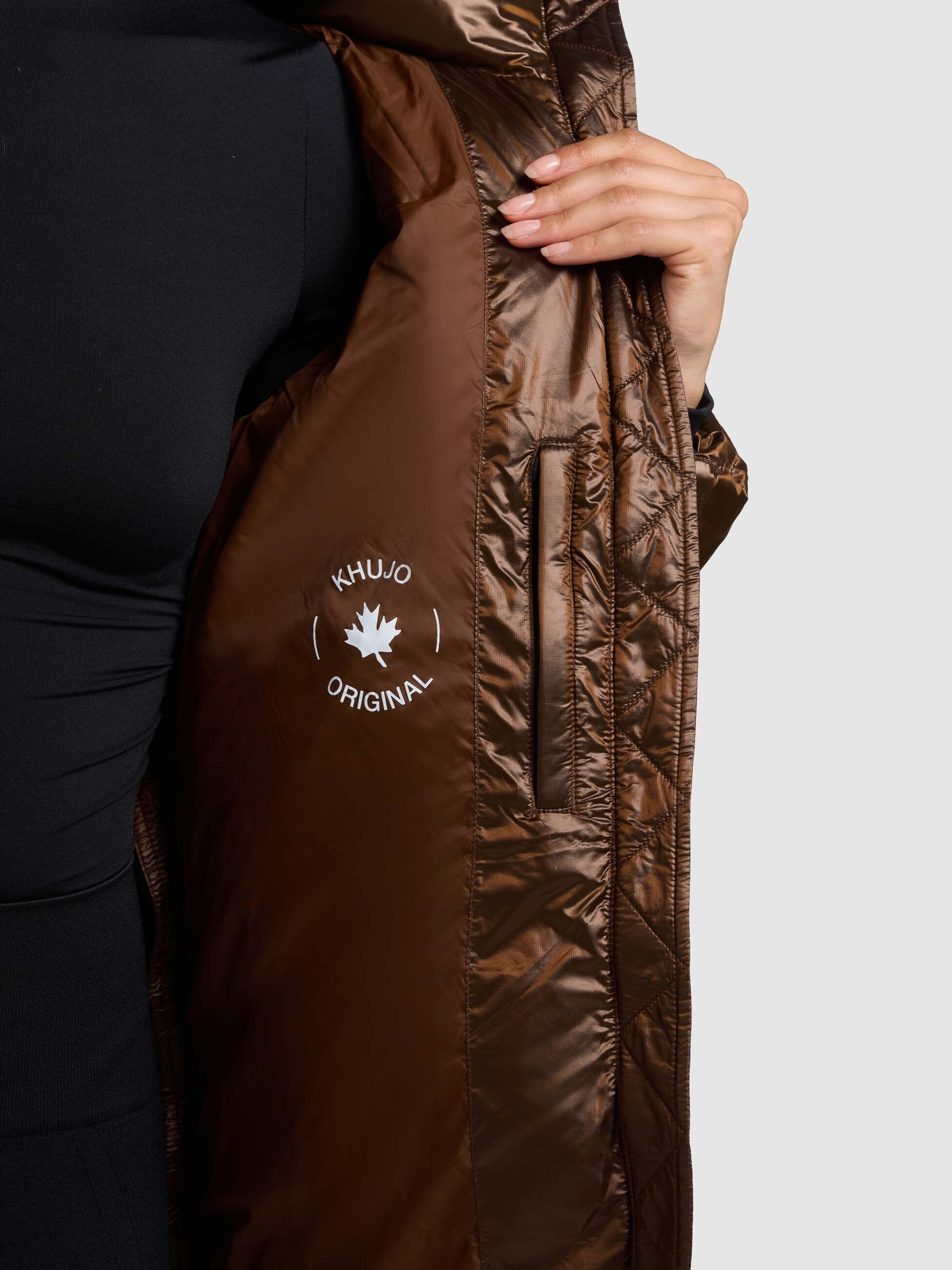 khujo-jacke-cara-copper-brown-gl-nzende-steppjacke-damen-h-ftlang image 8