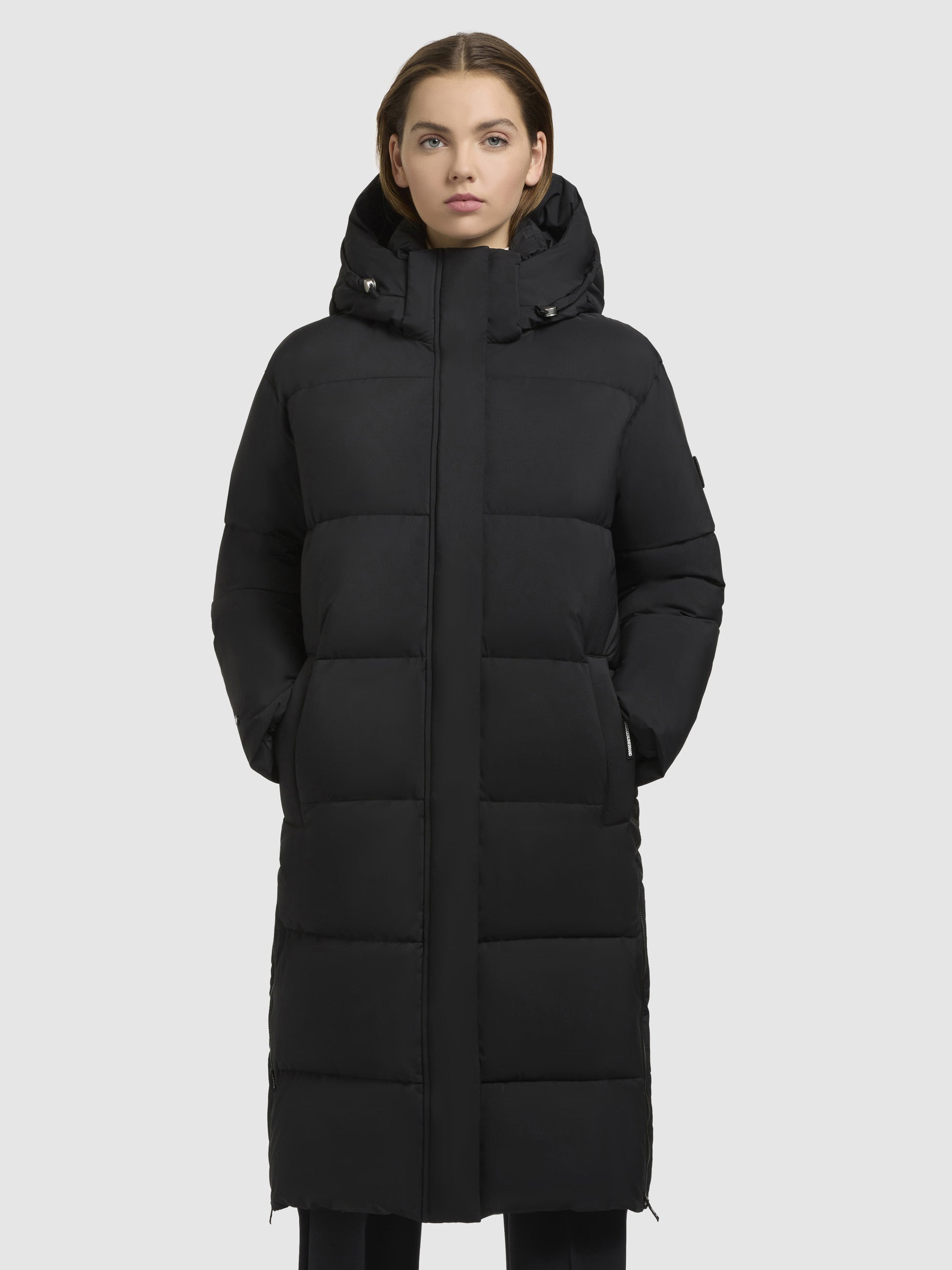khujo-mantel-rachel-matt-schwarz-damen-steppmantel-knielang-regular-fit image 4