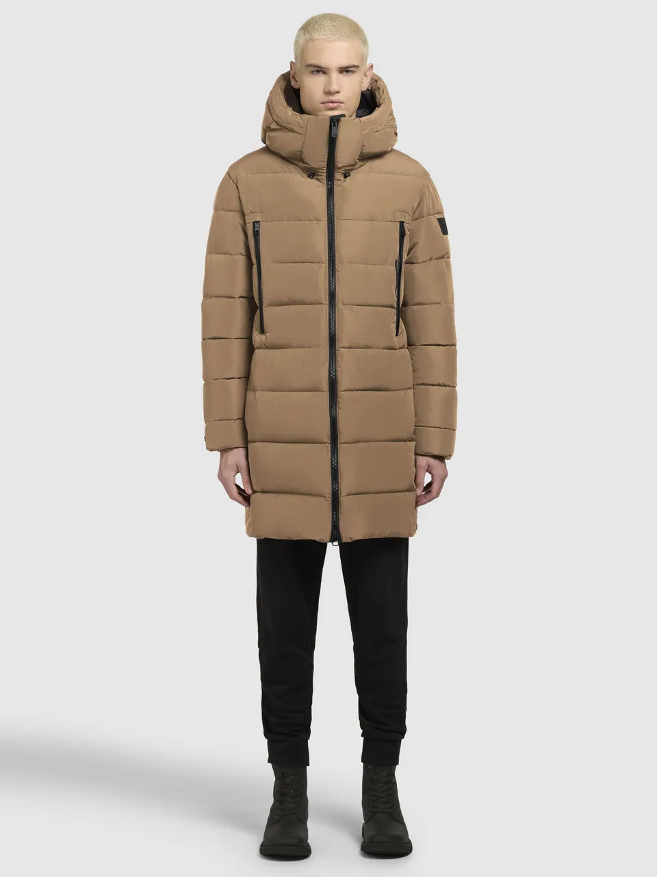 khujo-mantel-unker-hellbraun-gesteppter-damen-parka-loose-fit image 1