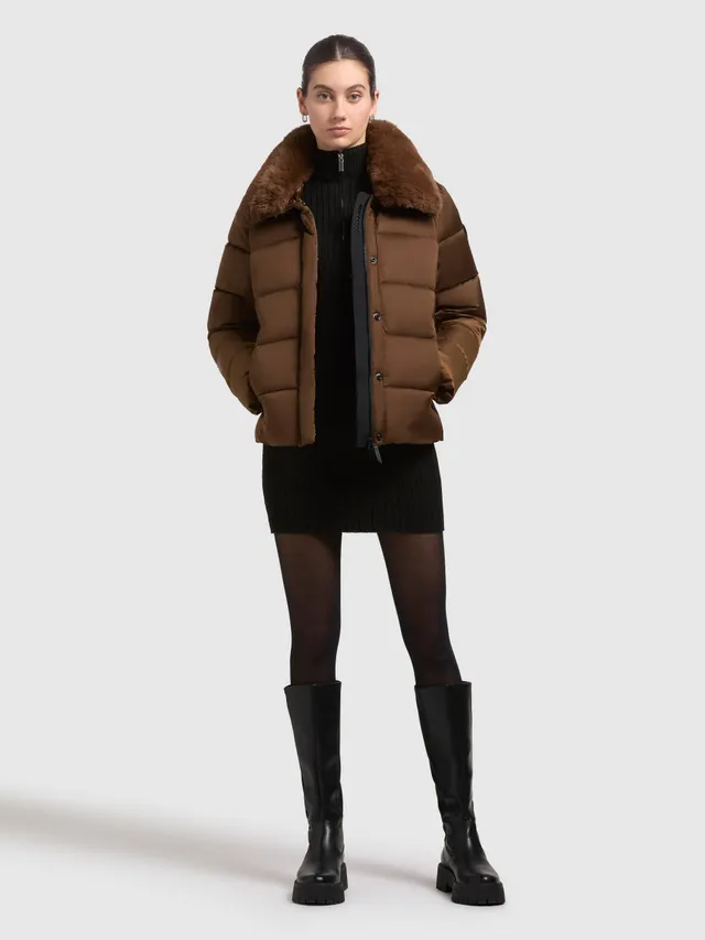 khujo-clia-damen-steppjacke-copper-brown image 1