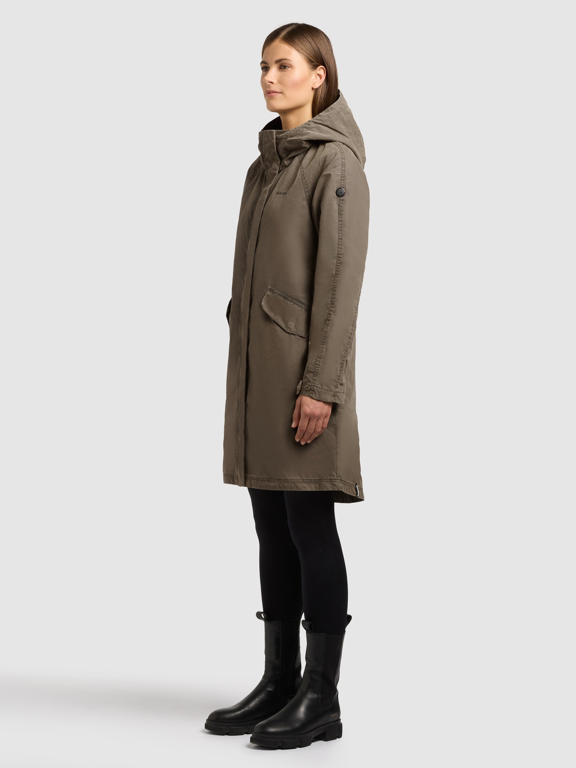 khujo-mantel-leal-latte-brown-damen-baumwollmantel-mit-kapuze image 7
