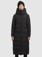 khujo-deria3-damen-coat-black-slim-fit image 4