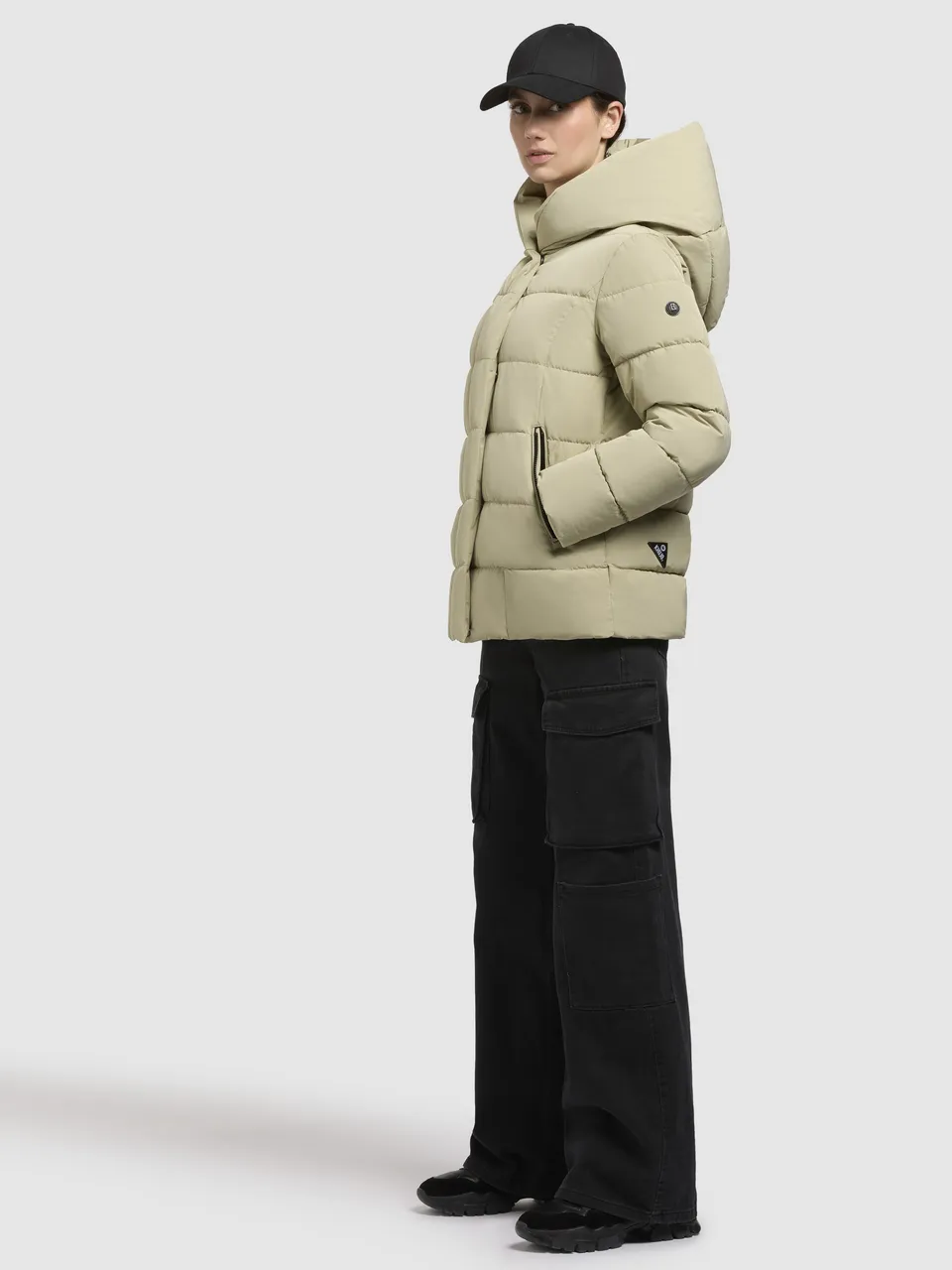 khujo-jacke-camea-oliv-steppjacke-damen-h-ftlang-mit-kapuze image 1