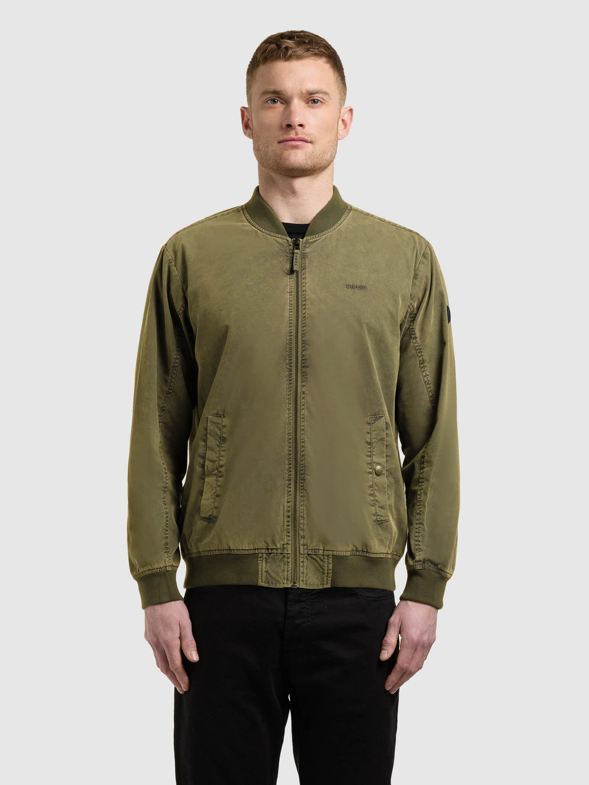 khujo-jacke-ulric-turtle-green-blousonjacke-im-college-stil image 4