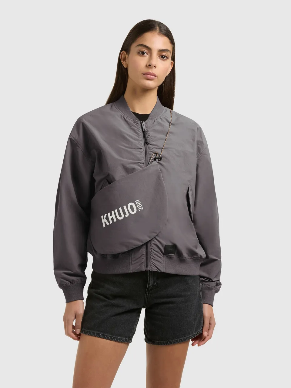 khujo-facee-damen-blouson-slate-grey-mit-tasche-h-ftlang-bomberjacke image 1