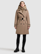 khujo-coat-gora-cookie-beige-kurzmantel-damen image 2