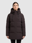 khujo-jacket-drown-matt-moody-plum-wattierte-winterjacke-loose-fit image 4