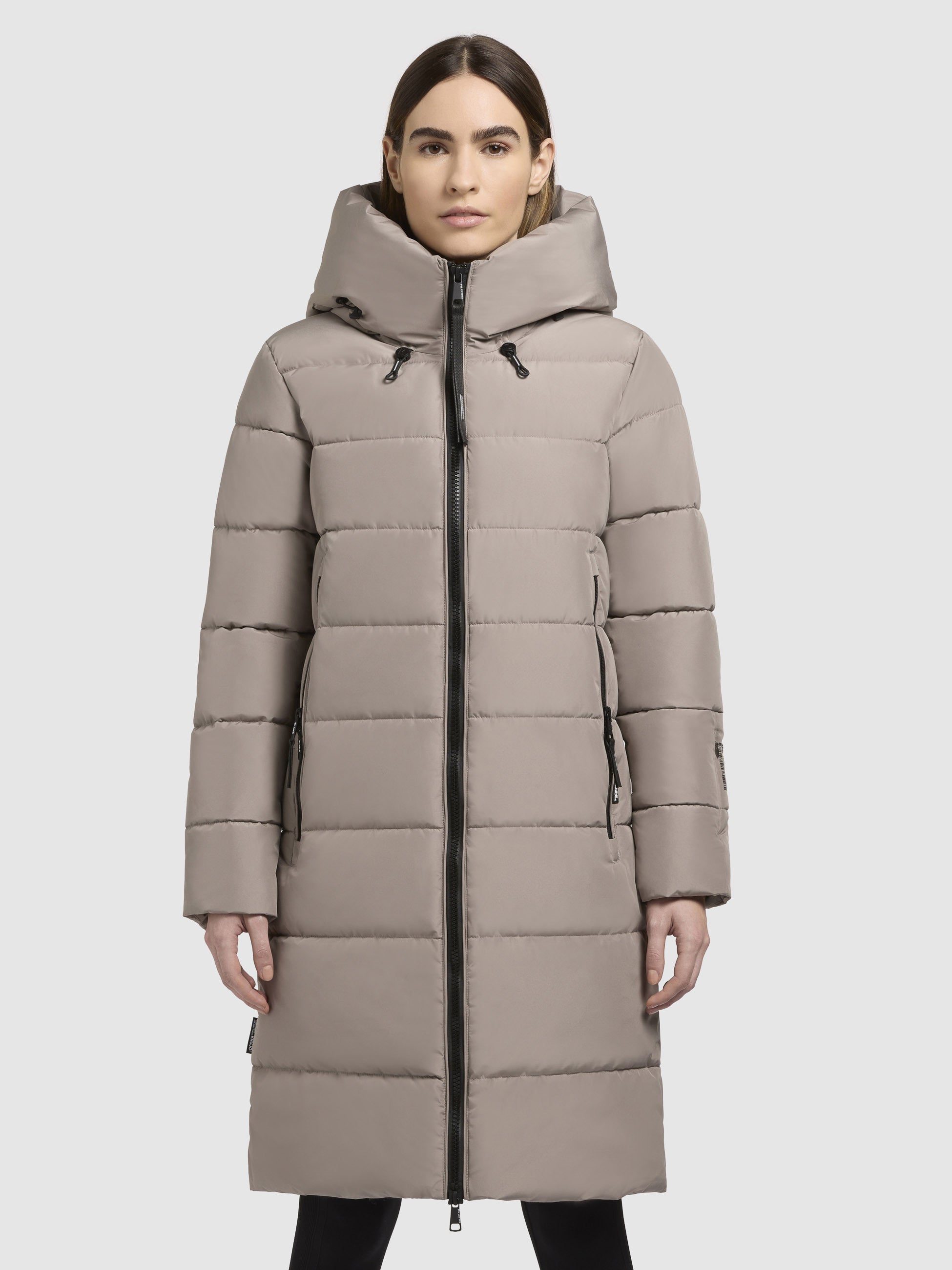 khujo-mantel-jilias5-graubeige-lange-damen-winterjacke-steppmantel image 4