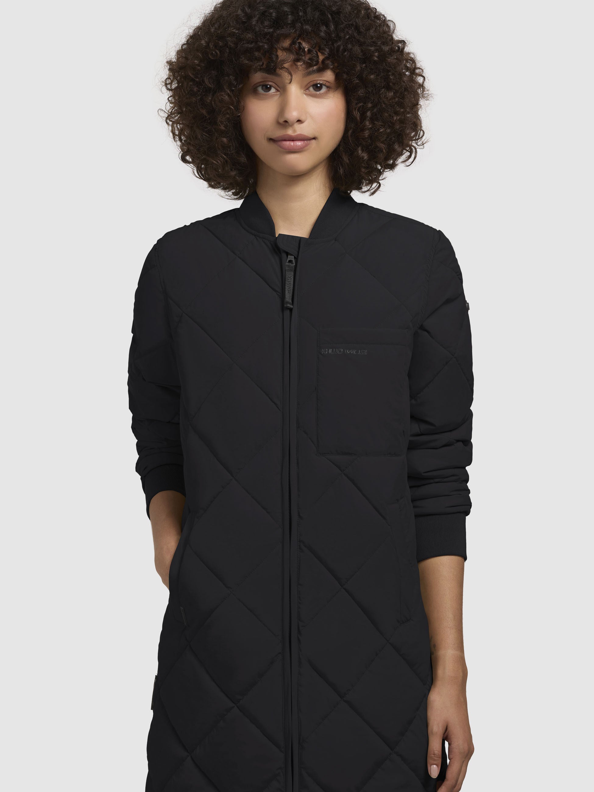 khujo-mantel-ymal-damen-steppmantel-schwarz-regular-fit image 7
