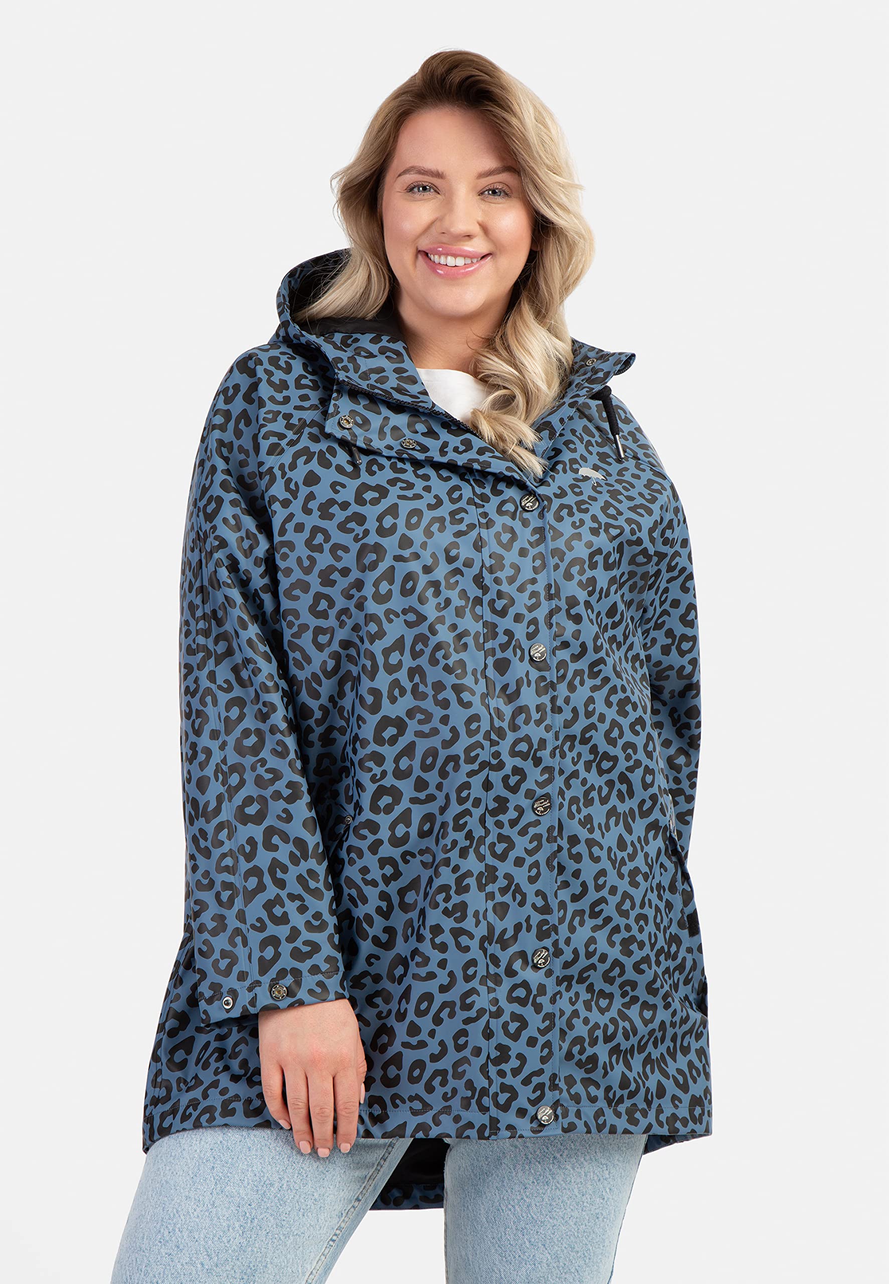 schmuddelwedda-damen-plus-size-regenmantel-mit-leoprint-2 image 4