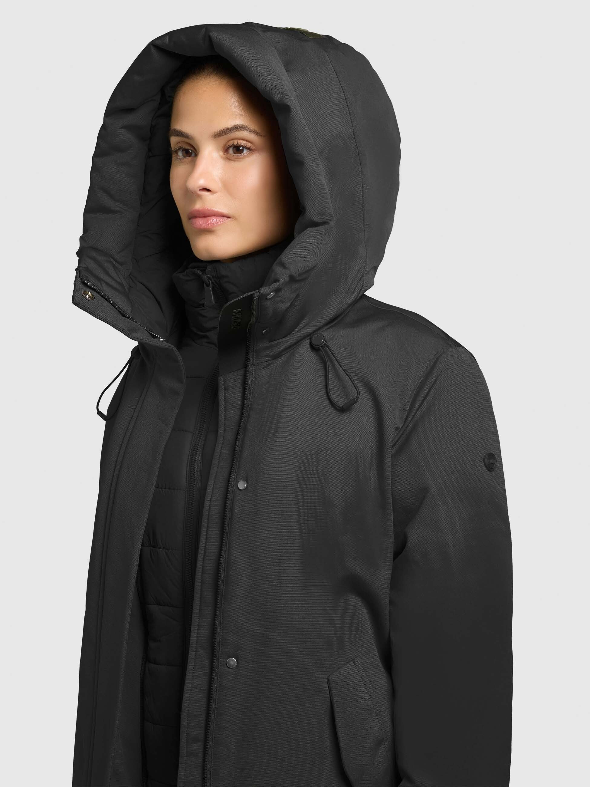 khujo-wedelia-with-inner-jacket-kurzmantel-schwarz-damen-2-in-1 image 7