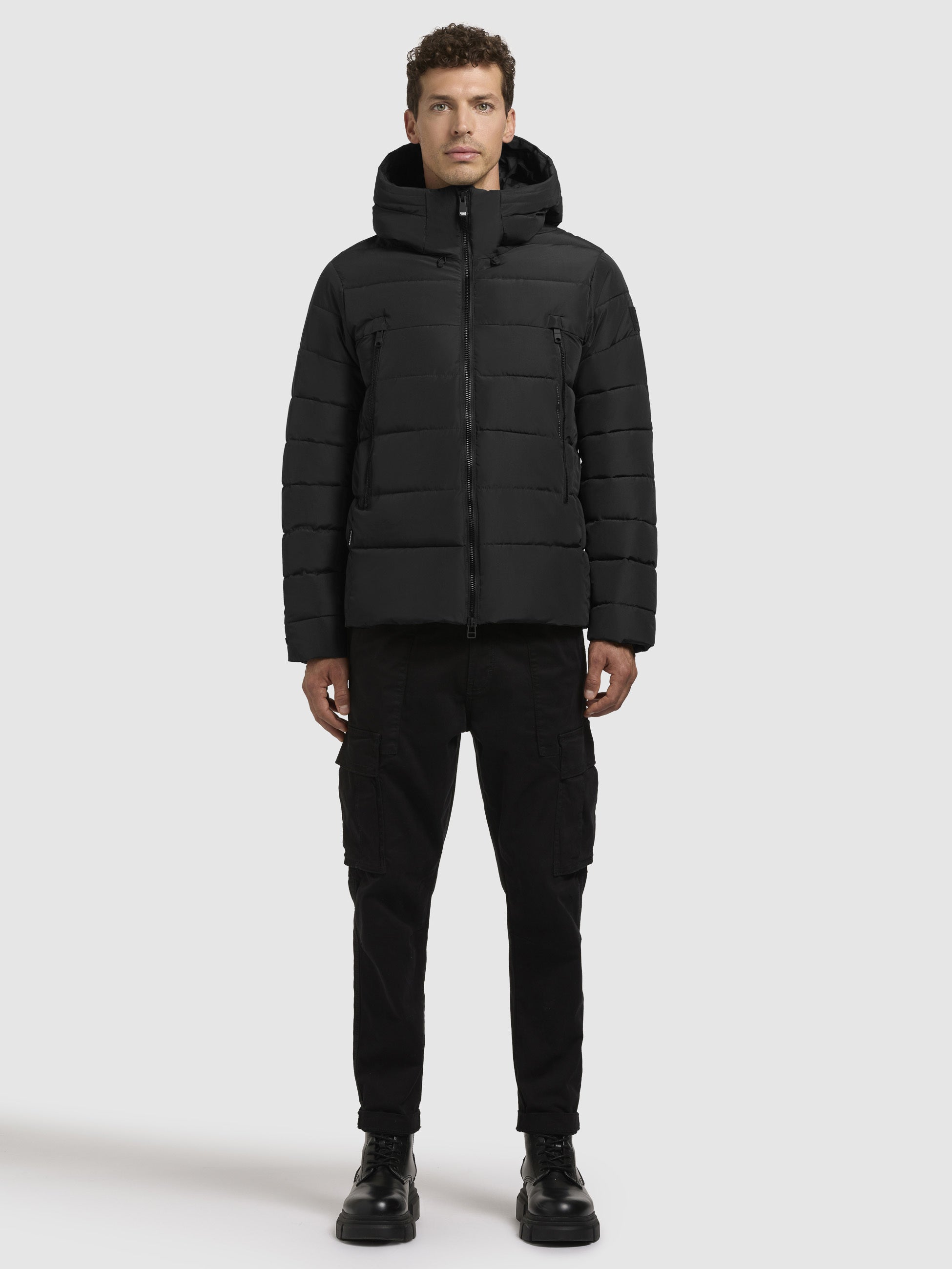 khujo-jacke-wou-schwarz-steppjacke-regular-fit-h-ftlang image 1
