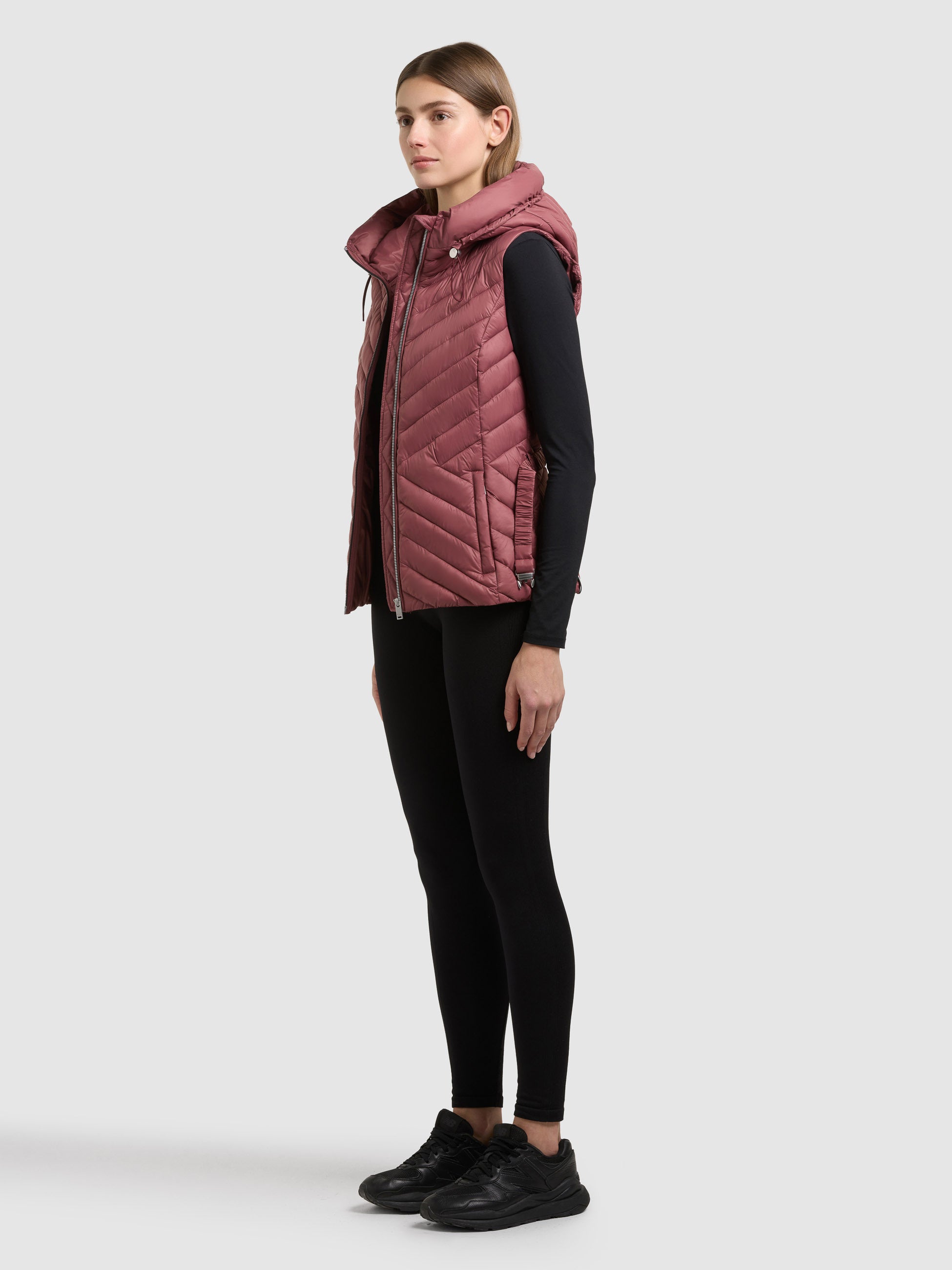 khujo-demie-damen-steppweste-fuchsia-slim-fit-mit-g-rtel image 2
