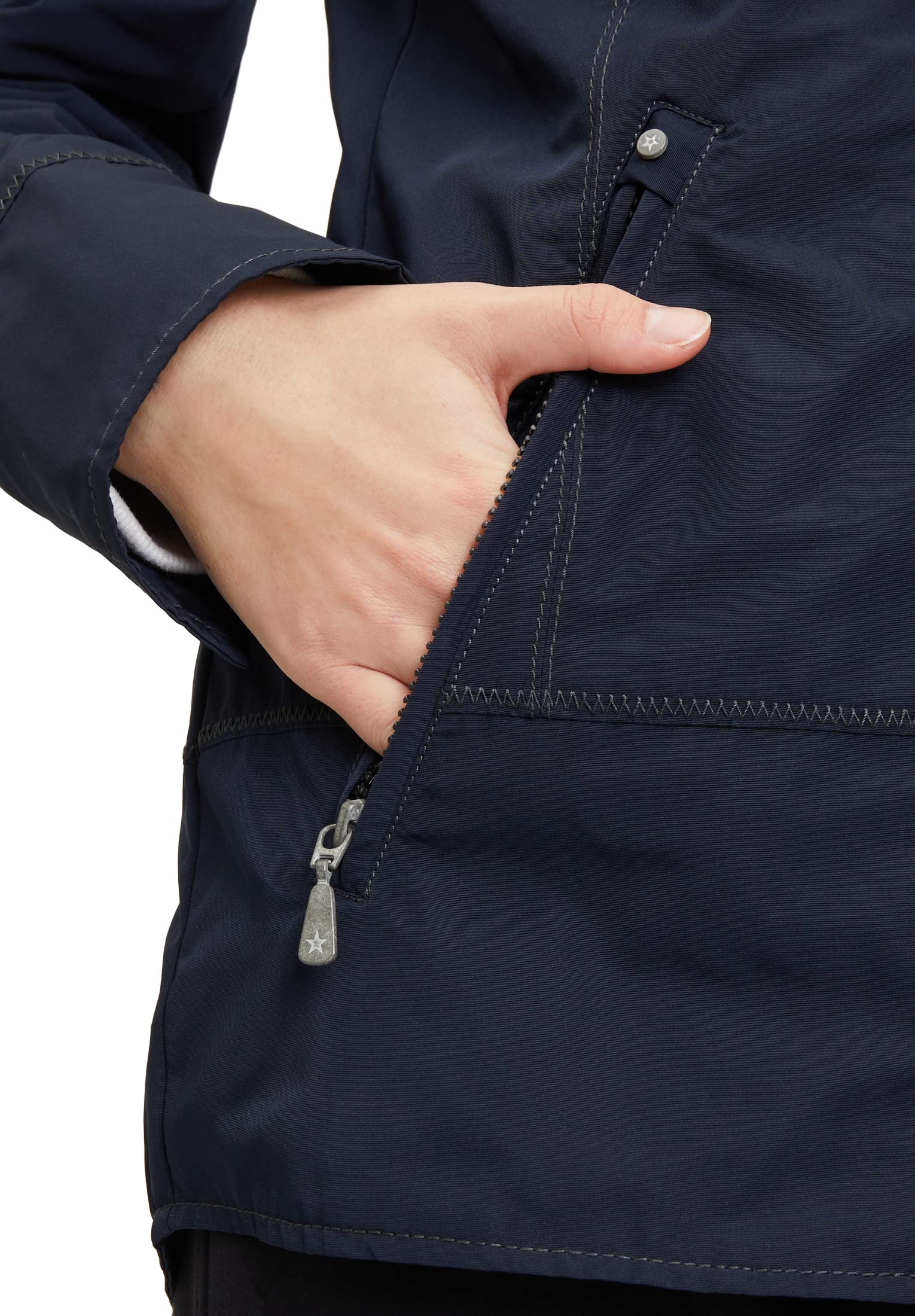 gil-bret-damen-jacke-dublin-sportive-steppjacke-mit-nieten-und-streifenfutter image 6