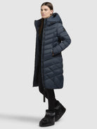 khujo-coat-odana3-dark-petrol-damen-steppmantel-knielang-wattiert image 2