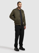khujo-jacke-adon-forest-green-damen-bomberjacke-bergangsjacke image 6