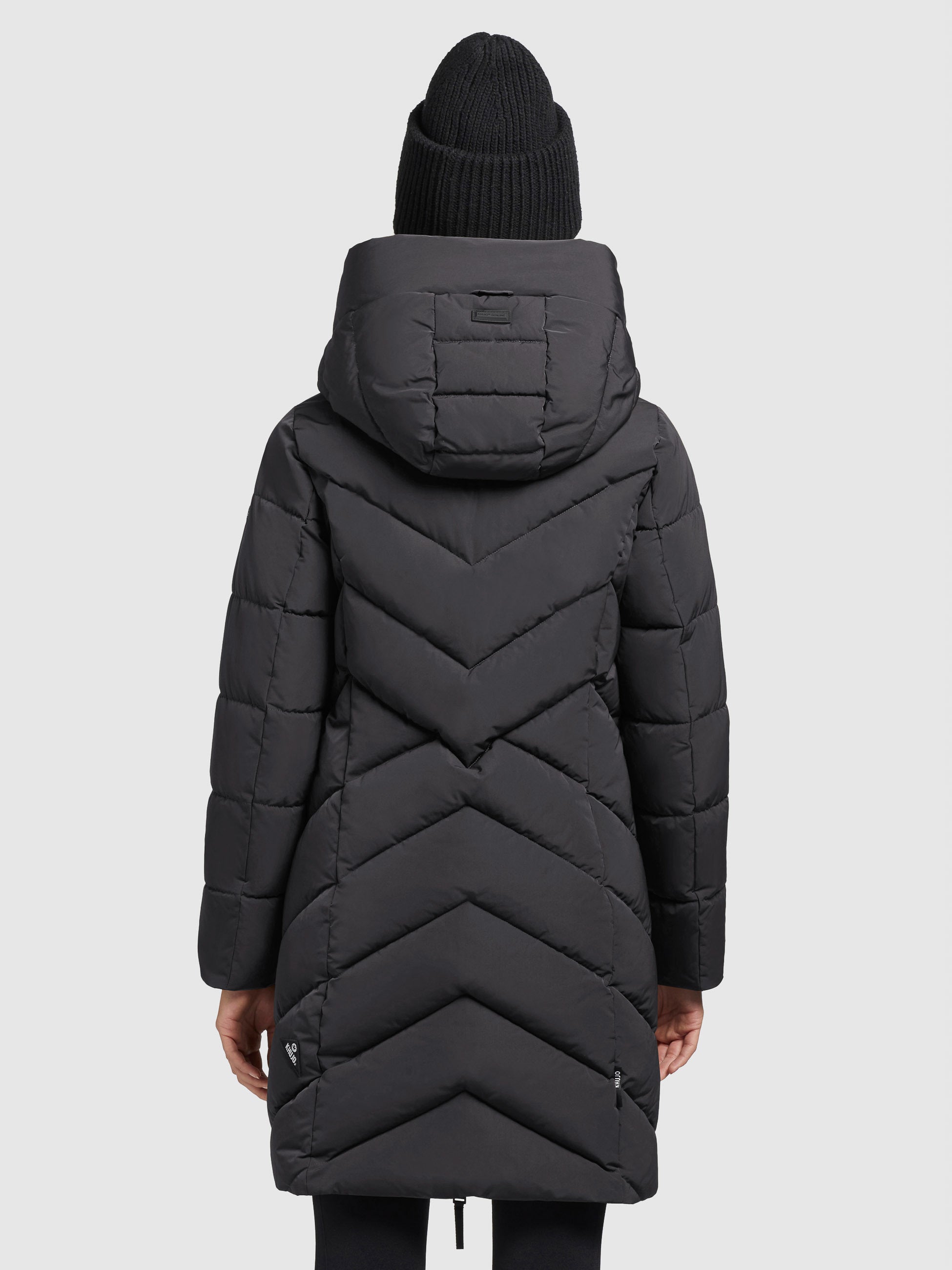 khujo-mantel-darka-dunkelgrau-steppmantel-damen-regular-fit-mit-kapuze image 3