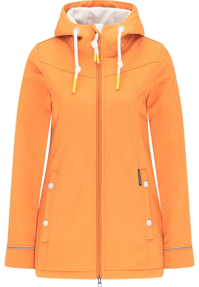schmuddelwedda-damen-softshelljacke-mit-magic-ankerprint-orange-m image 1