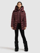 khujo-kina-damen-steppjacke-moscato-red image 2