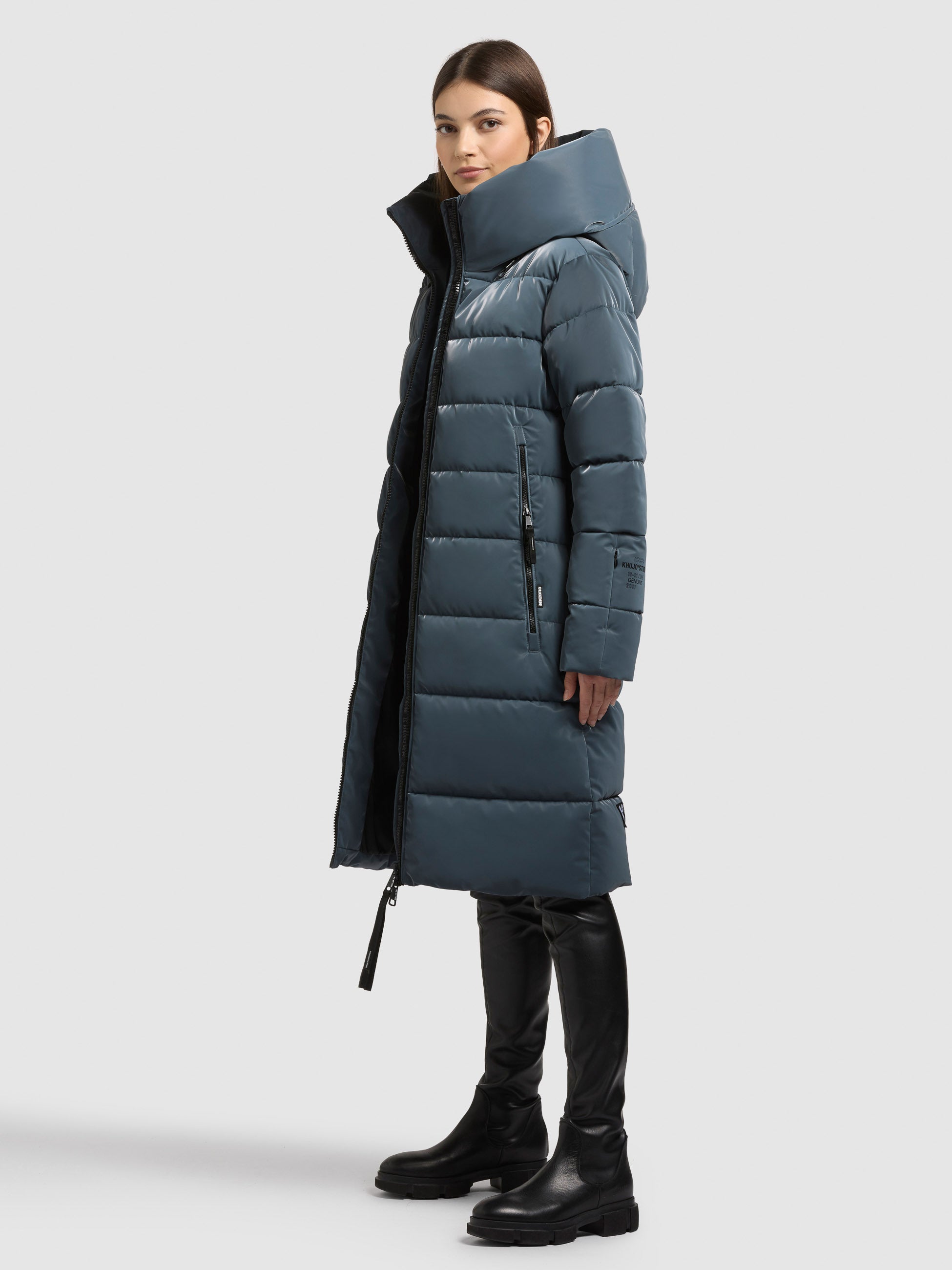 khujo-mantel-jilias6-shiny-dim-blue-damen-wintermantel-gl-nzend image 2