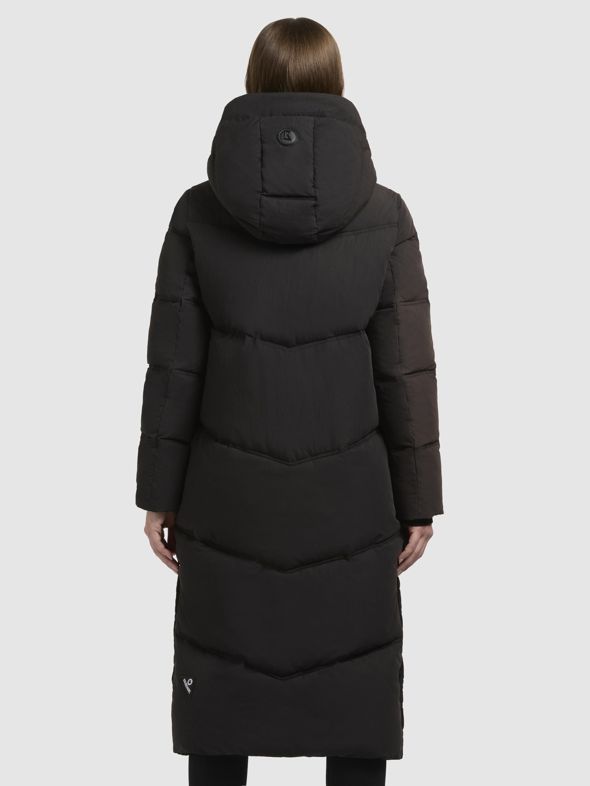 khujo-mantel-luga-schwarz-knielanger-wattierter-steppmantel-im-loose-fit image 3