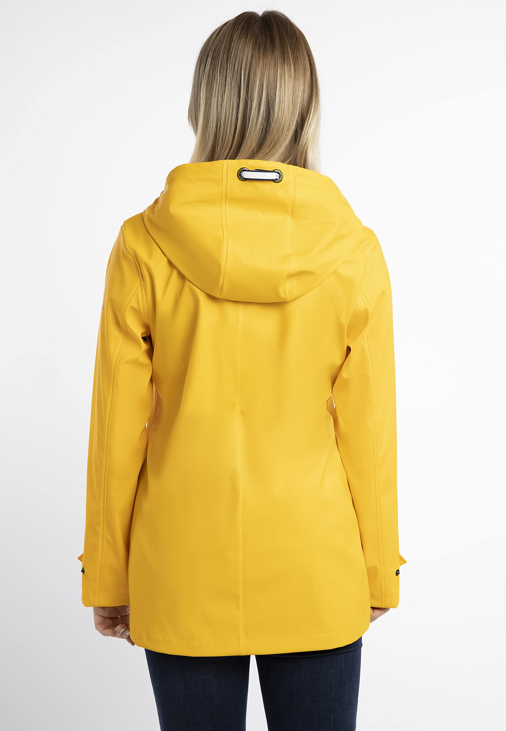 schmuddelwedda-damen-regenjacke-wasserdicht-mit-kapuze-rei-verschluss-und-druckk image 5