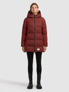 khujo-jacke-tanare3-dark-red-damen-winter-steppjacke image 2