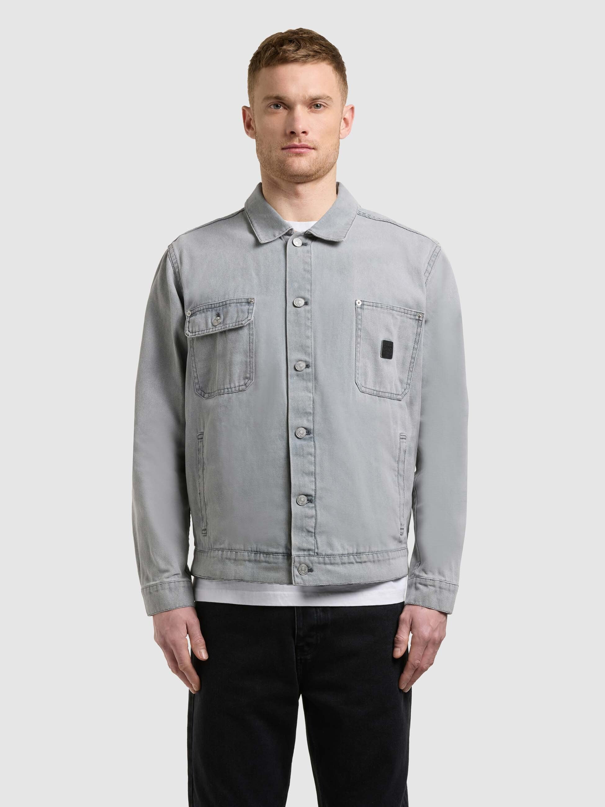 khujo-jacke-ronny-light-grey-baumwolljacke-workwear image 4