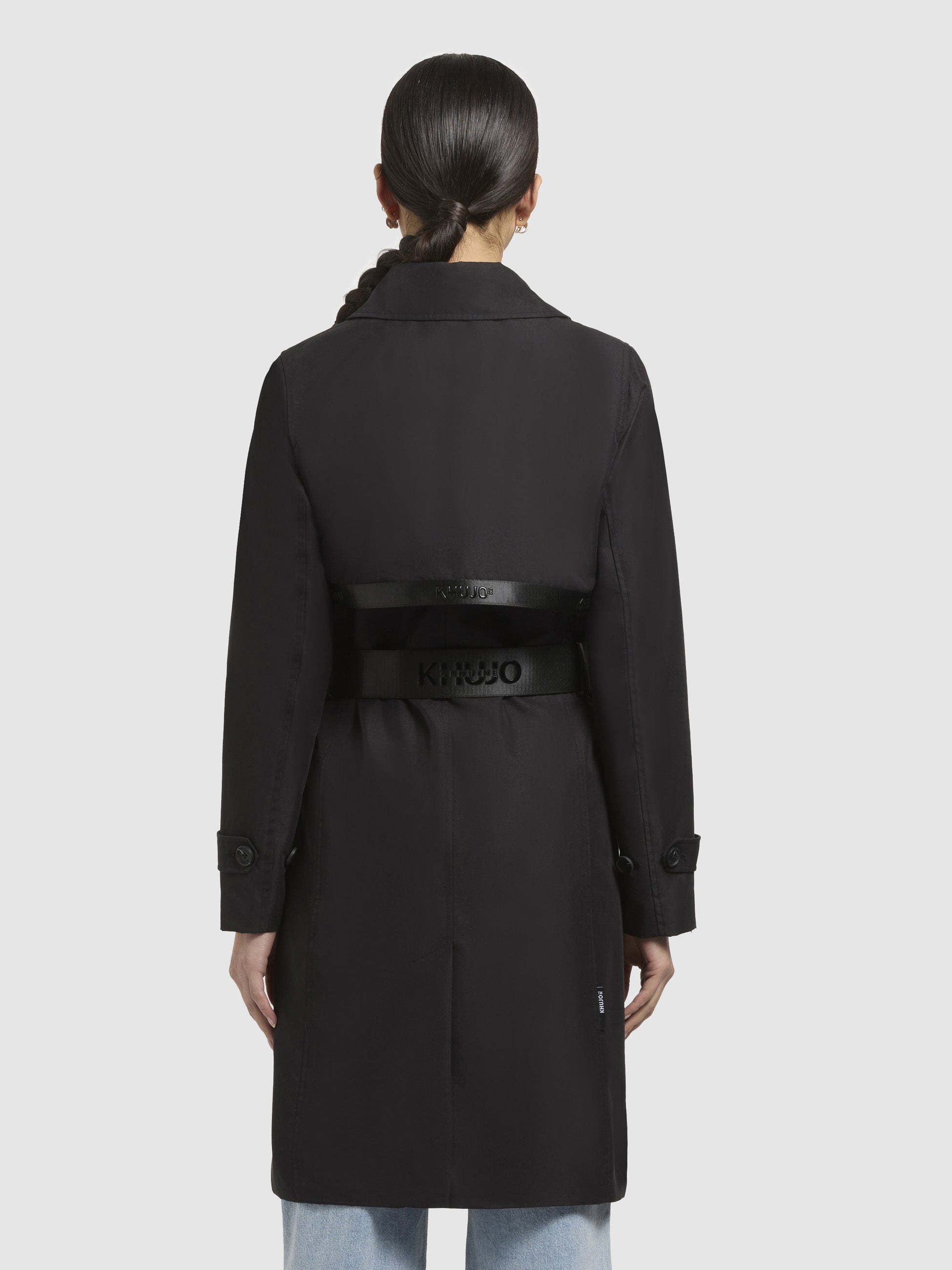 khujo-erine-mantel-damen-schwarz-trenchcoat-mit-g-rtel image 3