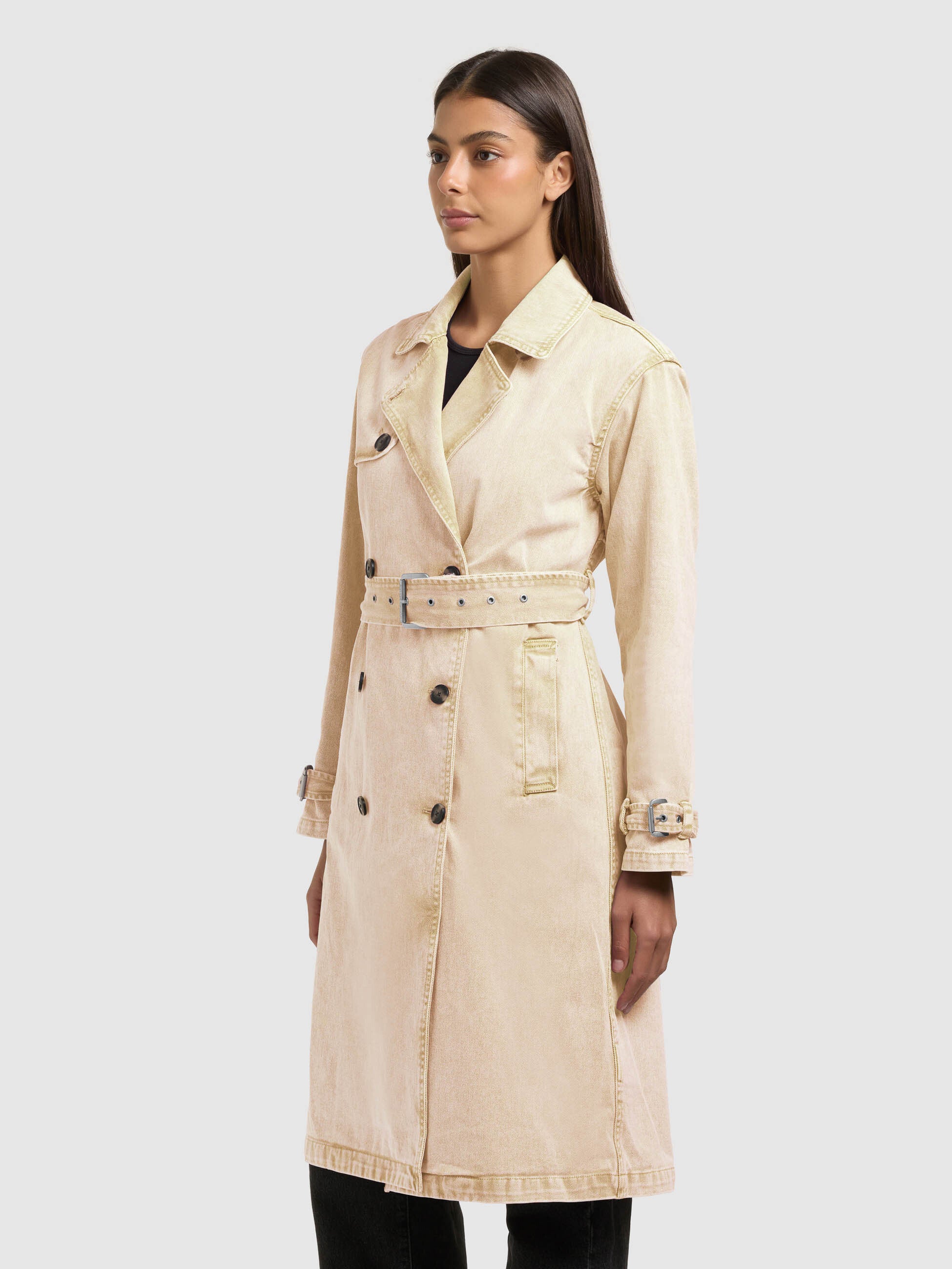 khujo-mantel-hera-jeans-trench-sand-denim-doppelreihig-f-r-damen image 5