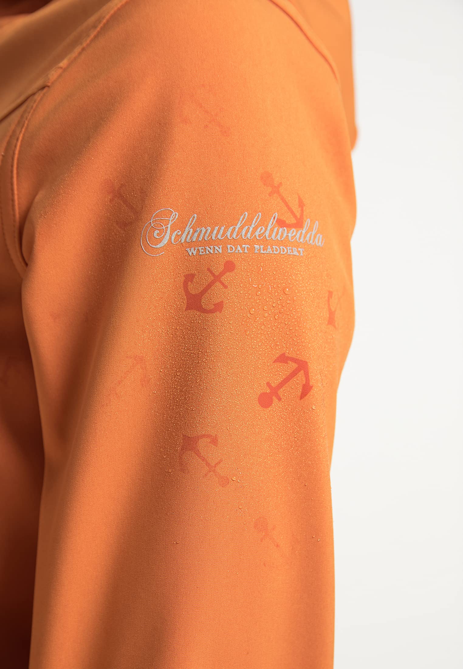 schmuddelwedda-damen-softshelljacke-mit-magic-ankerprint-orange-m image 2