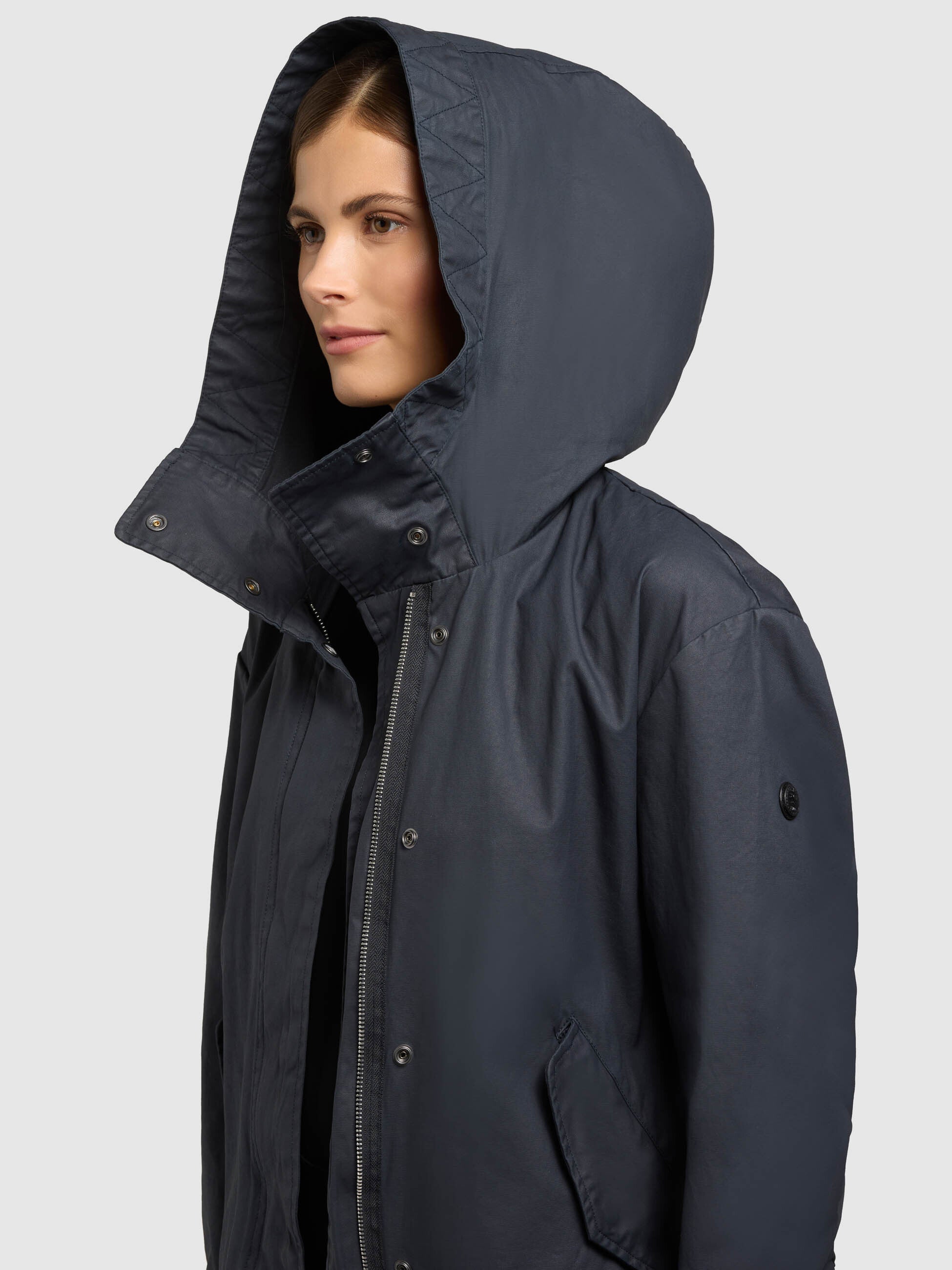 khujo-mantel-nele-parka-aus-gewachster-baumwolle-oxford-blue image 7