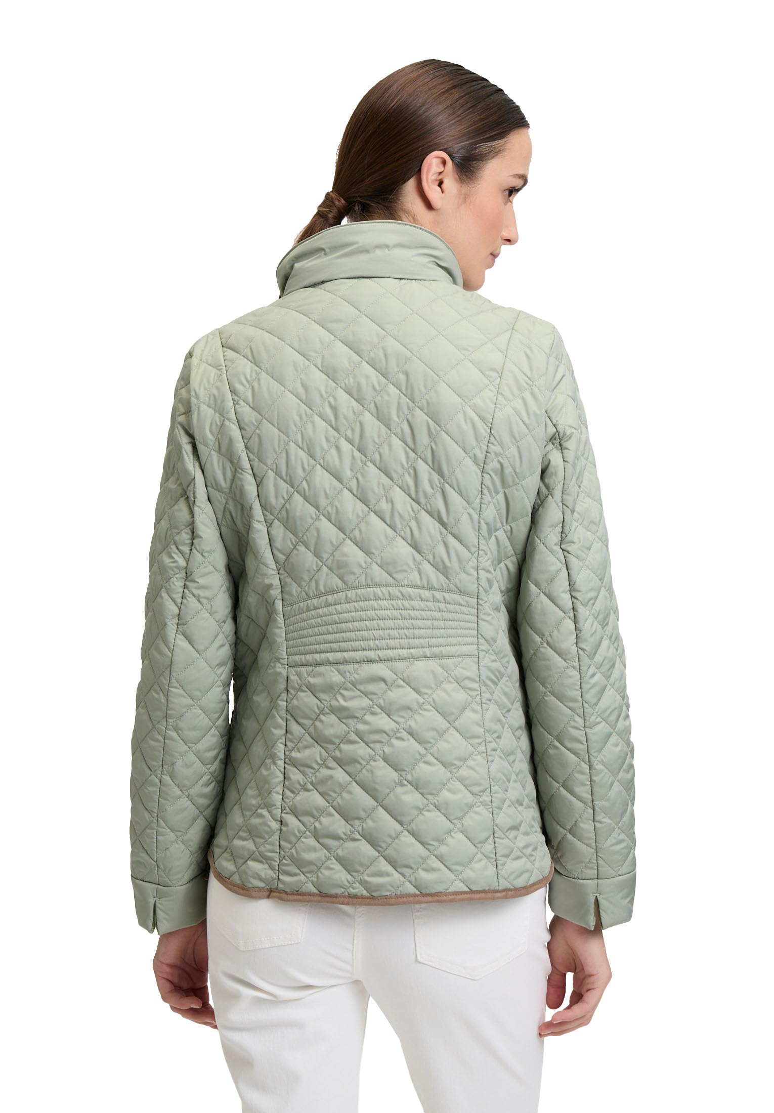 gil-bret-damen-steppjacke-9005-5227-karo-materialmix-mit-lederimitat-wattiert image 2