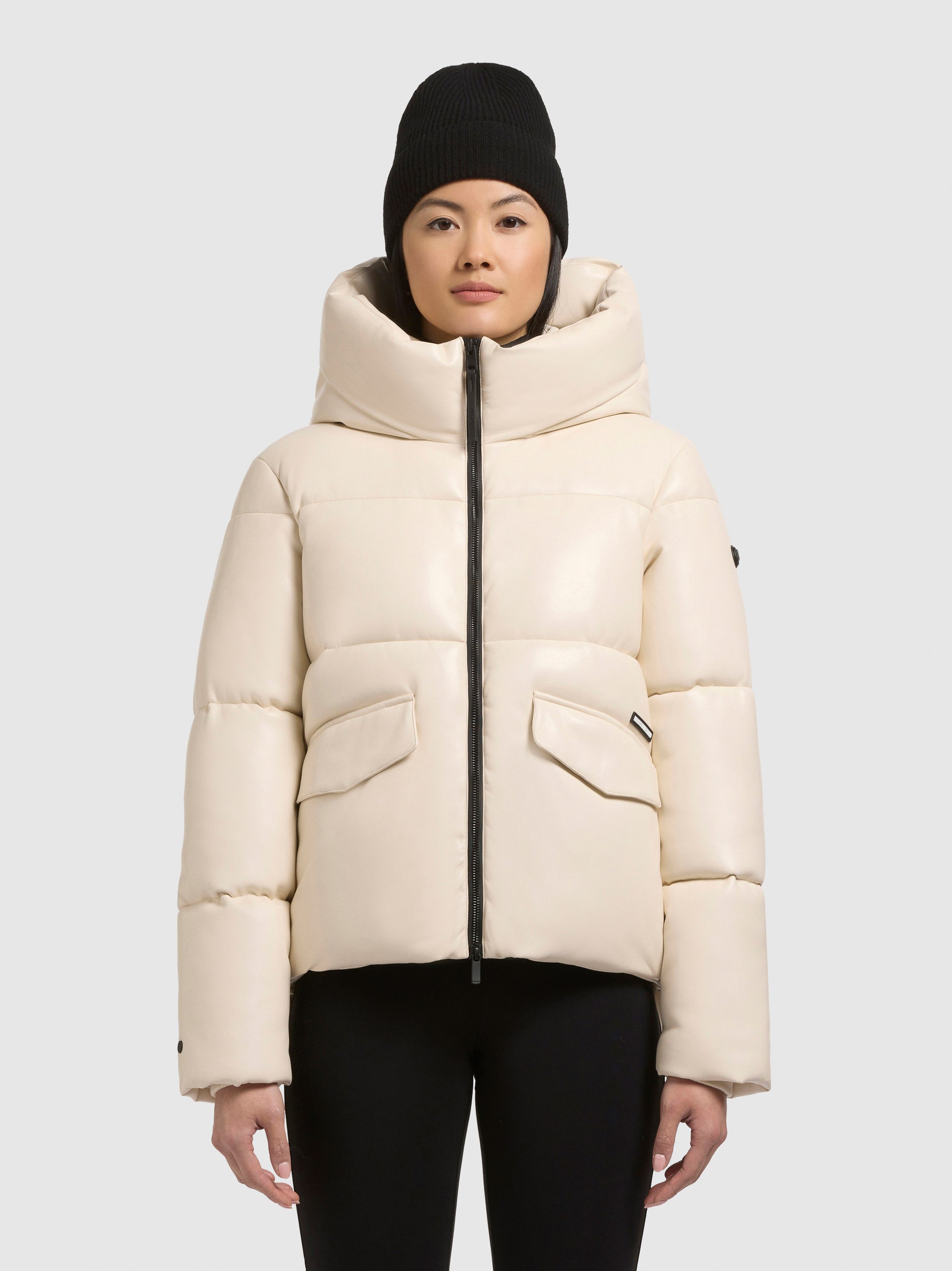 khujo-jacke-aurora-cream-white-gesteppte-kapuzenjacke-in-lederoptik-f-r-damen image 4