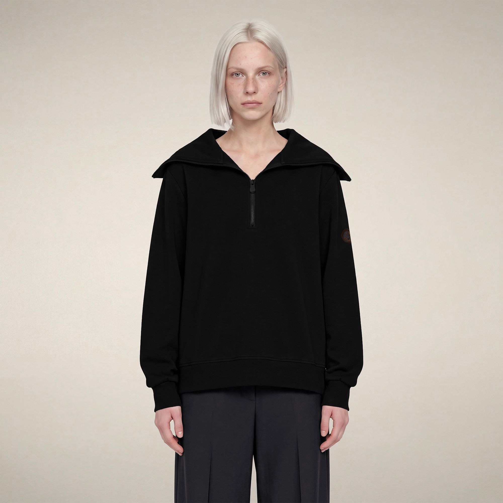 save-the-duck-hinata-damen-top-half-zip-schwarz image 5
