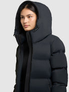 khujo-coat-larea4-black-wadenlanger-damen-steppmantel-regular-fit-mit-kapuze image 7