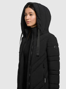 khujo-coat-bibb-black-kurzer-damen-steppmantel-mit-kapuze image 7